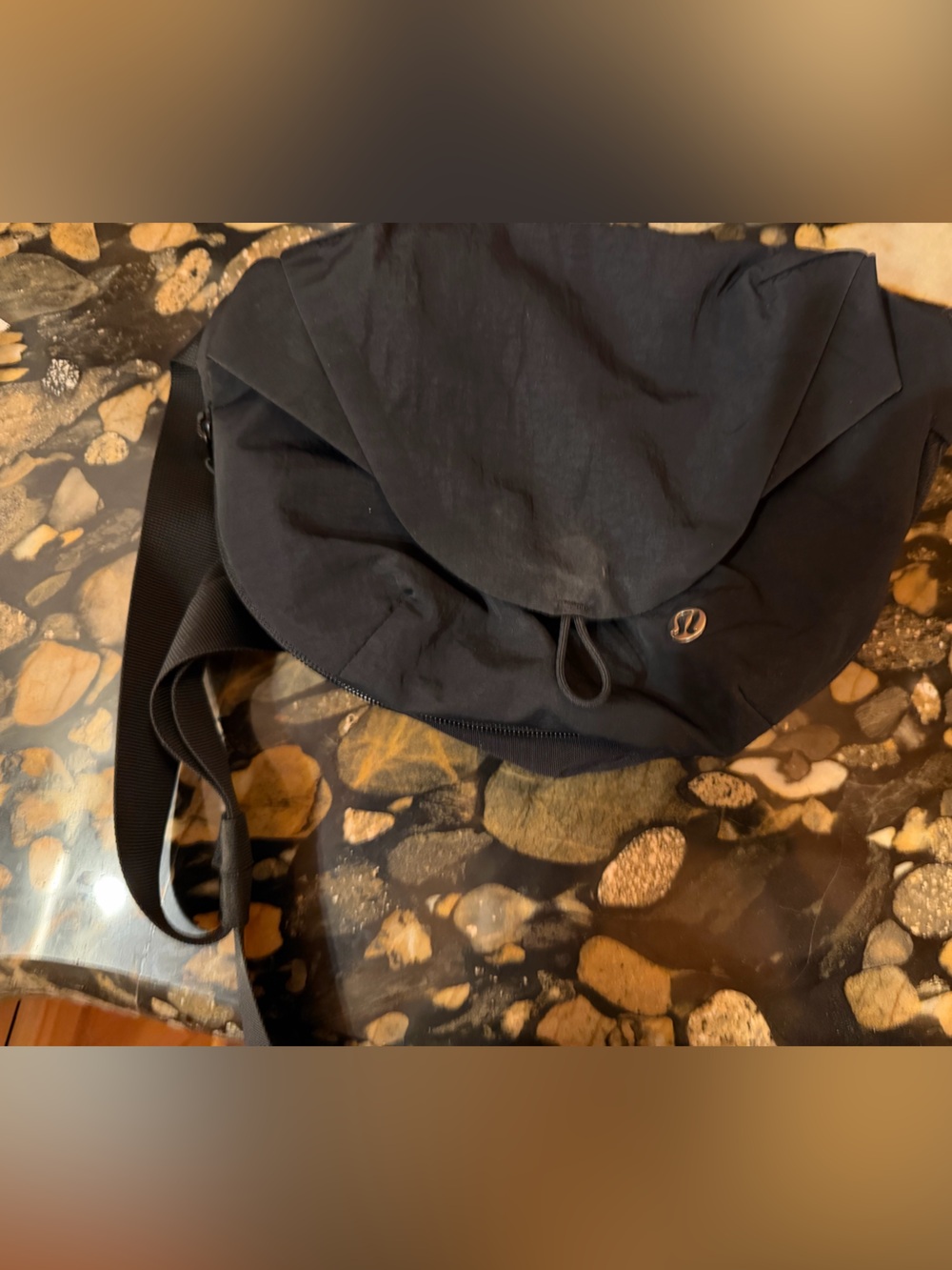 lululemon athletica Black Crossbody Belt Bag